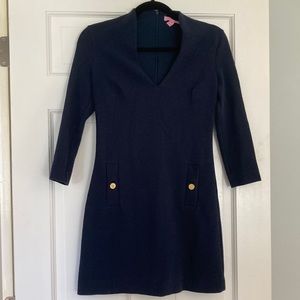 Cute Navy Lilly Dress! Perfect for fall!